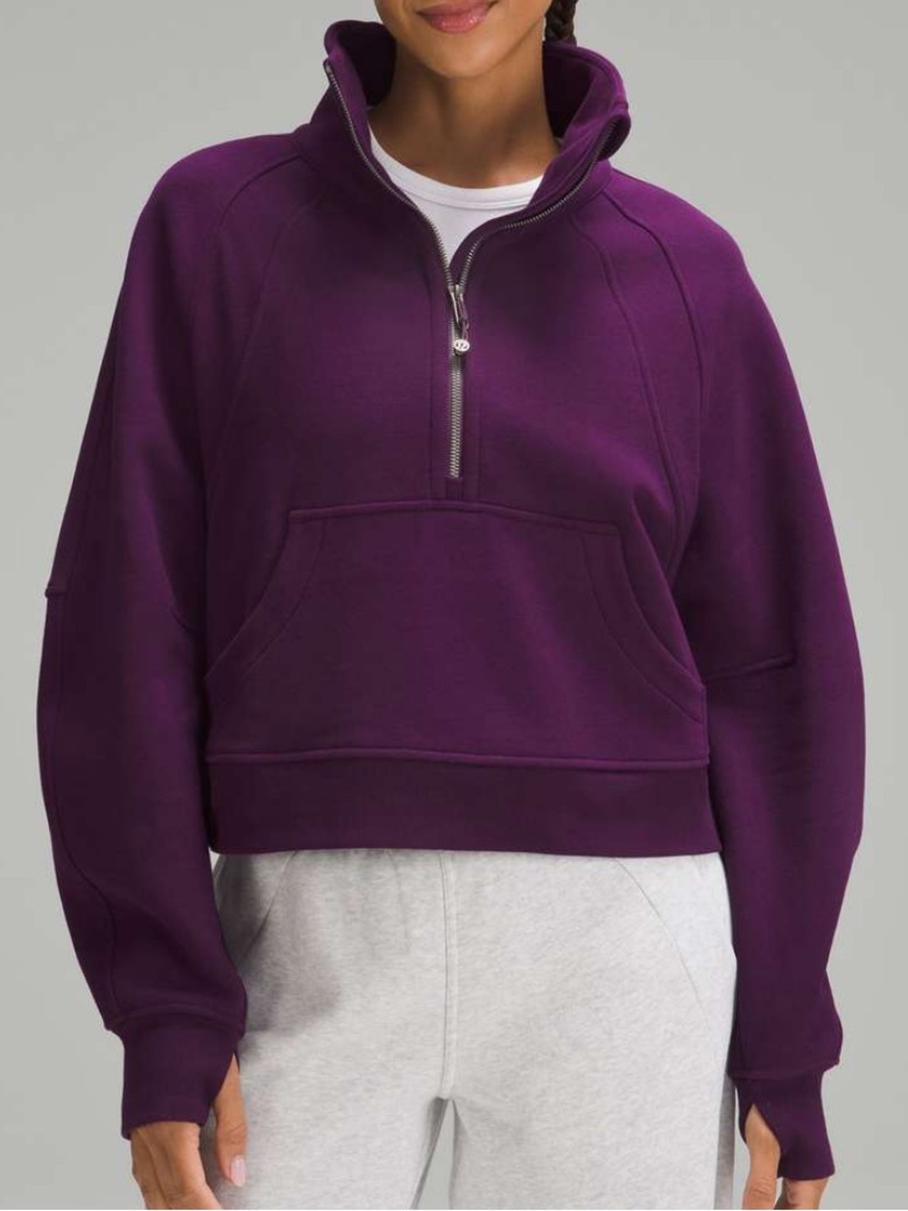 Lululemon Scuba Oversized Funnel-Neck Half Zip Purple
Medium/Large